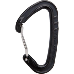 Trango Phase Carabiner black 90mm for secure rope connections during climbs.