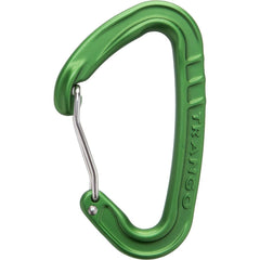 TRANGO Phase carabiner in green, 90mm, ideal for secure quickdraw and protection setups.