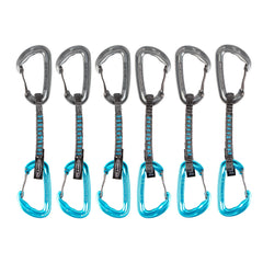 TRANGO Quantum Quickdraw Extender with atomic dogbone offers ultralight strength for sport climbs.