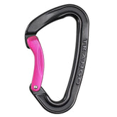 TRANGO Reaction Bent Gate Pink close-up showing smooth clipping and ergonomic thumb catch.