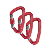 Trango Reaction Screwlock Carabiner grip area in rust finish for secure clipping on challenging moves.