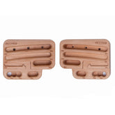 TRANGO Rock Prodigy Hangboard with 12 grips on FSC beech wood for durable finger training