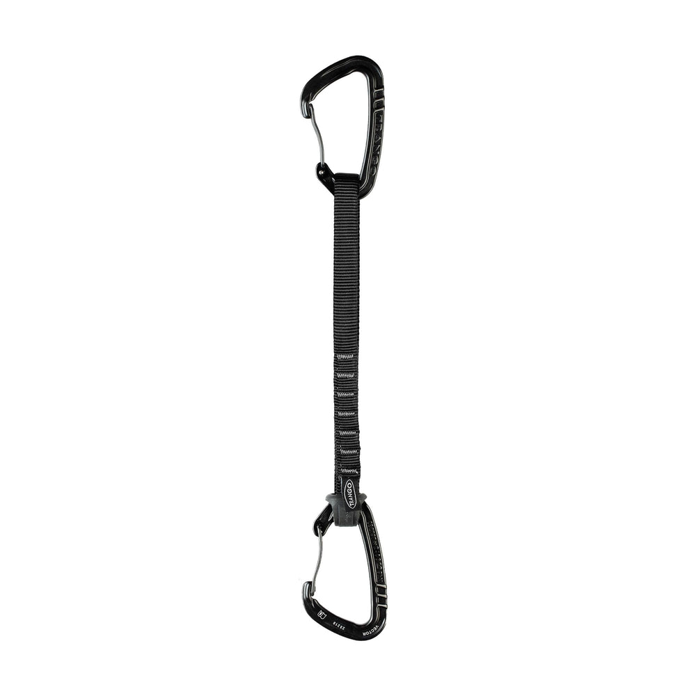 TRANGO Vector Quickdraw 24cm black, reliable clipping for rock climbing in varied conditions