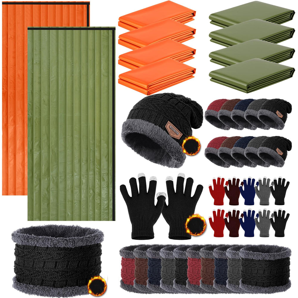 Tranqun emergency sleeping bag bulk setup for easy outdoor distribution.