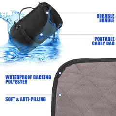 Tranqun outdoor blanket fleece warmth interior provides soft comfort on cool evenings