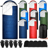 Tranqun sleeping bags colorful set for versatile outdoor warmth during camping.