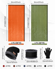 Tranqun knitted winter hat provides warm head protection outdoors.