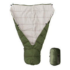 Travel Bird top quilt hammock setup with versatile insulation for warm hammock sleep