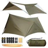 Travel Bird Ultralight Tarp coverage keeps you shaded and protected from rain and sun.