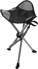 Travel Chair Slacker Tripod Chair closed for ultra-compact trail seating.