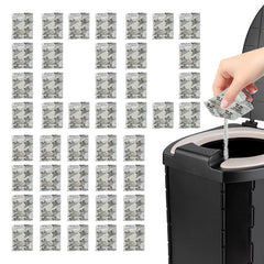 Travel Toilet Packets absorbent powder pour shows rapid absorption for portable toilets