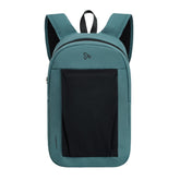 Travelon Voyages anti-theft backpack front view showing secure storage on the go
