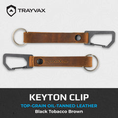 Trayvax Keyton quick-release carabiner close-up for fast access