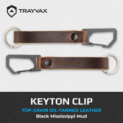 Trayvax Keyton quick-release carabiner demonstrates fast access to your keys.