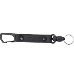Trayvax Link Lanyard leather keychain with belt clip for quick access