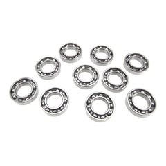 TRB RC 9x17x4mm bearing close-up showing 440C stainless steel for durability