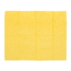 Treated chamois fabric pretreated with non-abrasive oil for guns