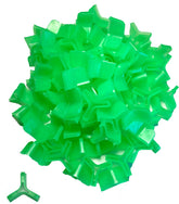 100-pack green medium treble hook bonnets for hooks sizes 8-2