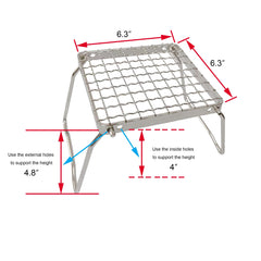 TreGoo MDUG 304 stainless steel grate provides a durable cooking surface
