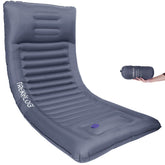 TREKOLOGY sleeping pad built-in pump inflates easily at campsite.