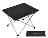TREKOLOGY TALU folded camping table folded for compact storage