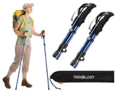 TREKOLOGY TREKZ SE folding pole folded for compact backpack storage