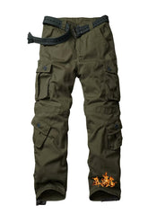 TRGPSG fleece-lined hiking pants front view showing warm, windproof exterior.
