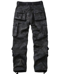 TRGPSG men's fleece-lined hiking pants side pocket close-up for secure storage