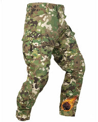 TRGPSG men's fleece-lined hiking pants front view highlights warm fleece and durable shell.
