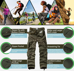 TRGPSG cargo pants pocket layout demonstrates nine pockets.