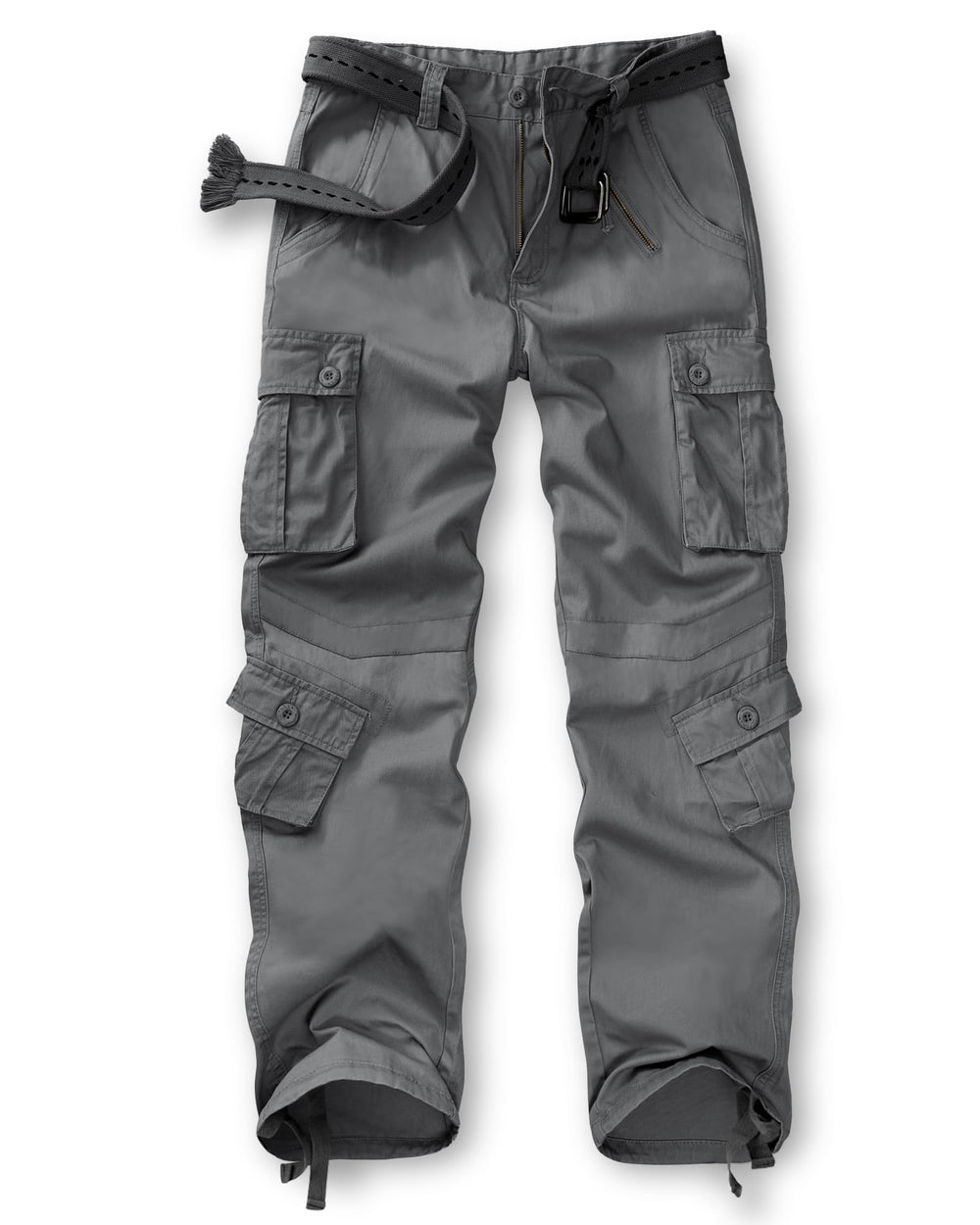 TRGPSG women's casual combat cargo pants camouflage front view, versatile outdoor comfort.