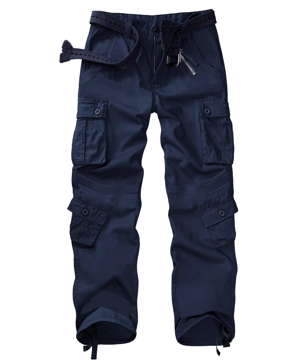 TRGPSG women's camouflage cargo pants front view showing adjustable waist and pockets for comfort.