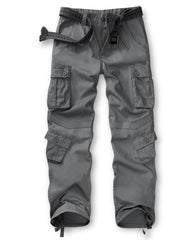 TRGPSG women's casual combat cargo pants front view shows adjustable waistband for a comfortable fit.