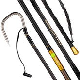TRHUNTER carbon fiber gaff body held for lightweight strength on saltwater trips.