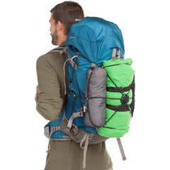 TribeOne PackTach system with D-shaped carabiners secures items without fabric damage.