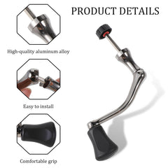 Comfortable EVA non-slip grip on fishing reel handle
