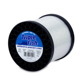 Triple Fish Monofilament Line 50 lb Clear 2120 yd spool - front view