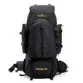 Tripole Colonel 80L internal frame back view shows ergonomic support for hikes.
