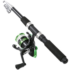 Two pre-loaded 3000-size spinning reels with folding design and interchangeable handles