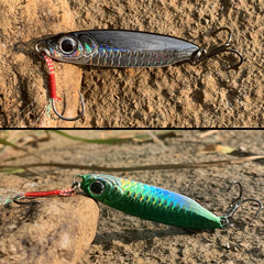 Tripquips 30g saltwater jig spoon lure – green color