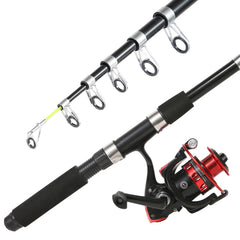 Close-up of carbon fiber fishing rods showing high-density material