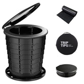 TRIPTIPS upgrade retractable portable toilet assembled, adjustable height suits adults and kids during trips.