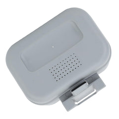 Trisar Live Bait Box lid closeup shows secure latch and spill prevention in rugged conditions.