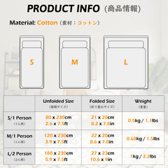 TRIWONDER sleeping bag liner pillow-cover included for clean sleep setups.