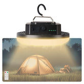 Trliradyn 10000mAh tent light in 3modes delivers versatile camp lighting.
