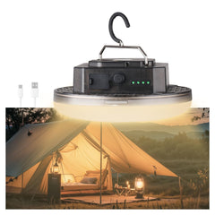 Trliradyn 12000mAh camping light hanging setup provides hands-free campsite illumination
