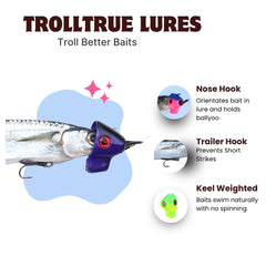 TrollTrue 60lb-test rig wire offers strength without hindering maneuverability.