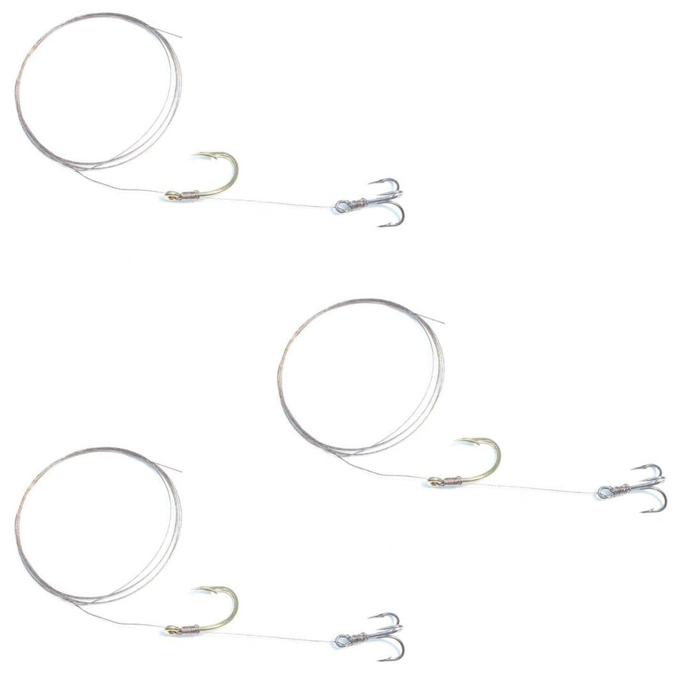 TrollTrue ultimate Ballyhoo rig with monofilament line in close-up for reliable trolling.