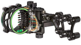 Trophy Ridge Fix archery sight front view shows 7-pin setup for quick target acquisition.