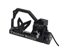 Trophy Ridge Propel IMS arrow rest mounted, front view showing limb-driven reliability for quiet hunting.